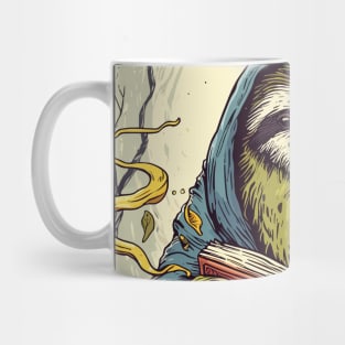 Retro Vintage Sloth Wizard Mug